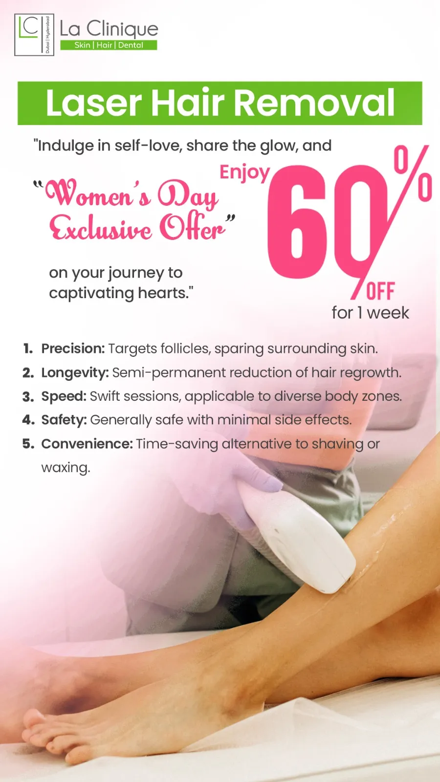 Laser hair removal in kokapet with 60% off