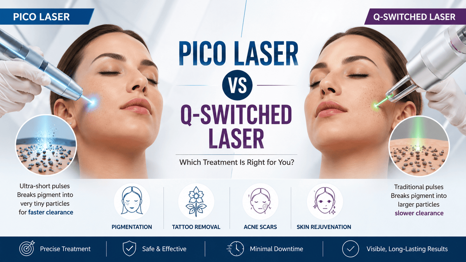 pico laser vs q-switched laser treatments