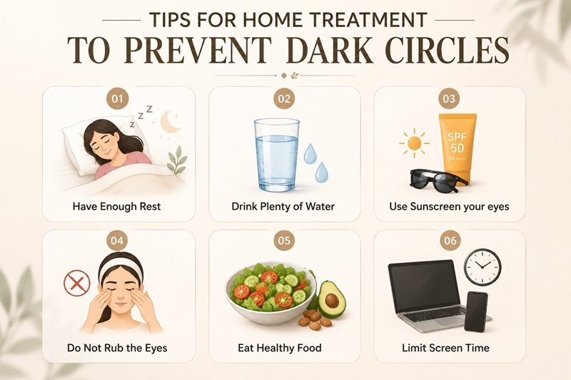 Prevent dark circles under eyes